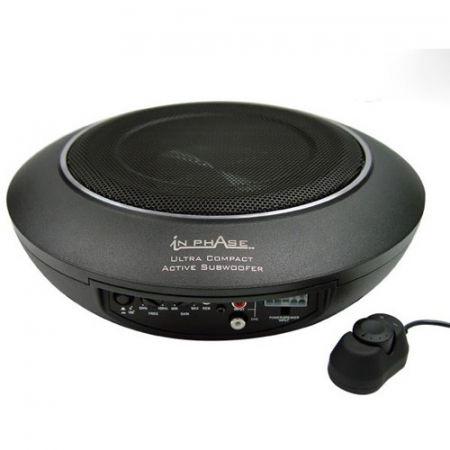 Subwoofere auto - Subwoofer auto activ In phAase USW 10, montaj sub scaun, 100W RMS