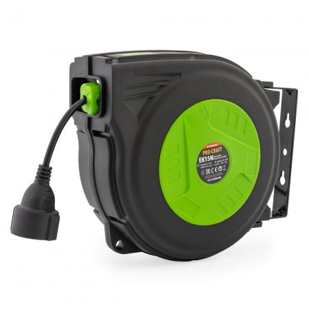 Aeroterme - Cablu prelungitor pe bobină Procraft EK15 3x1,5mm² 15 m