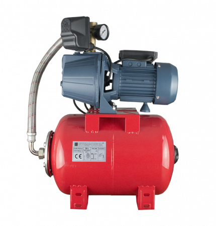 GRADINA - Hidrofor Pompa Fontă 1100W 24L – BAR-JET100/24, Sistem Automat de Alimentare cu Apă, Debut Puternic, Ideal pentru Locuințe, Fântâni și Grădini