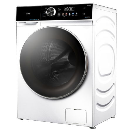 Mașină de spălat rufe cu uscător Samus WSDD10612IDM, 10 kg spălare, 6 kg uscare, 1200 rpm, Inverter Direct Motor, Display LED, Abur, Clasa A/E, Alb