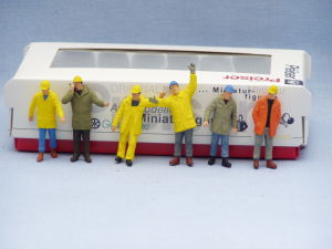 Accesorii machete - Figurine  muncitori in industrie, scara 1:50