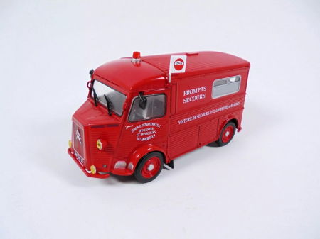 Macheta ambulanta de pompieri Citroen Type H, scara 1:43