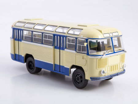 Machete autocare si autobuze - Macheta autobuz PAZ-652 cu revista, scara 1:43