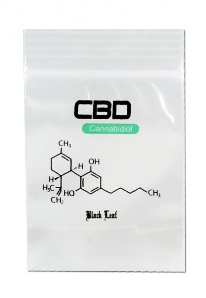 Punga Resigilabila Black Leaf CBD, 40x60mm, 100buc [1]