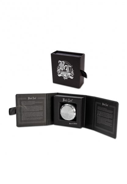 Grinder metalic 'Black Leaf' Deep Engrave, 2 parti, Ø53mm [2]