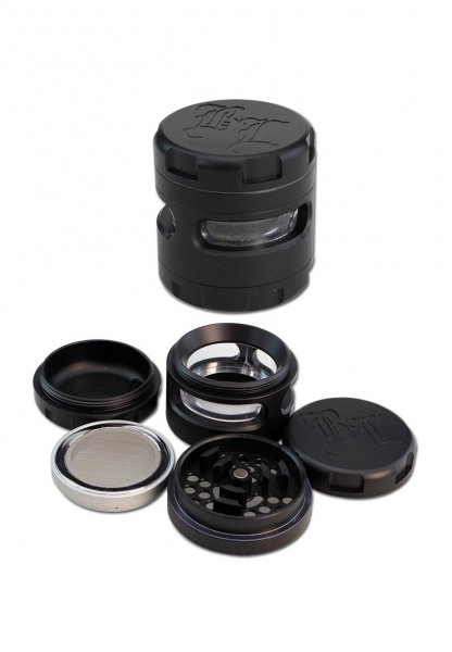 Grinder Black Leaf, Windoz, 4 Parti, Negru, Ø62mm [1]