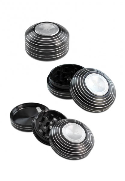 Grinder 'Black Leaf' Spinner, 3 Parti, Ø54mm [1]