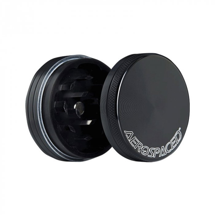 Grinder metalic Aerospaced by Higher Standards, Negru, 2 parti, Ø50mm [2]