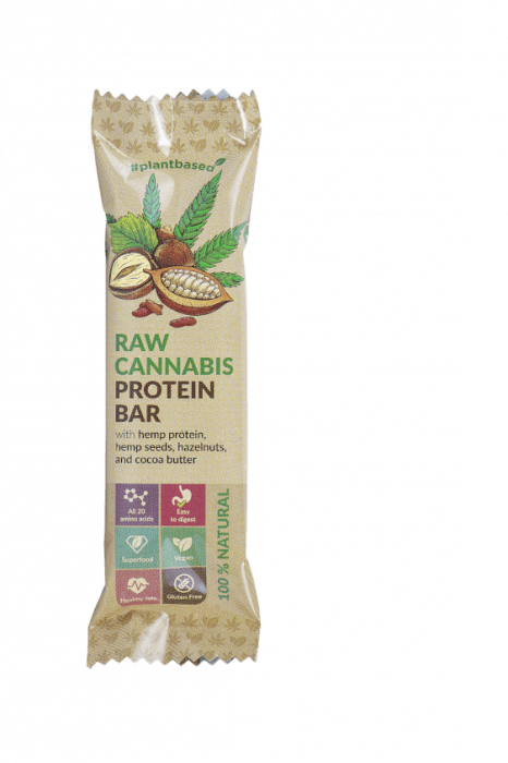 Baton proteic cu canepa, Euphoria, Cocoa, 50g [1]