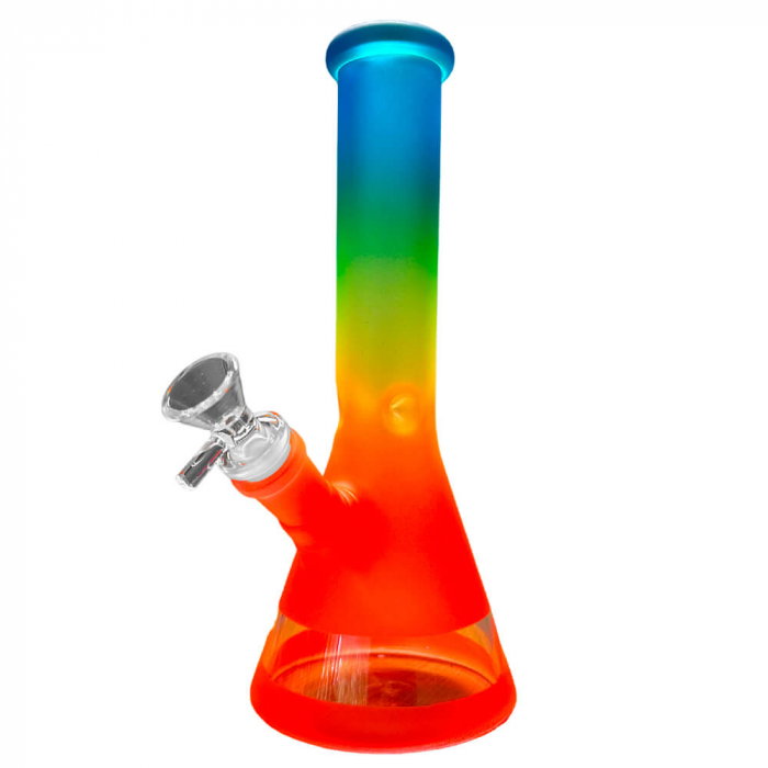 Bong sticla, Black Sheep, Rainbow Gradient Portocaliu, 25cm [1]