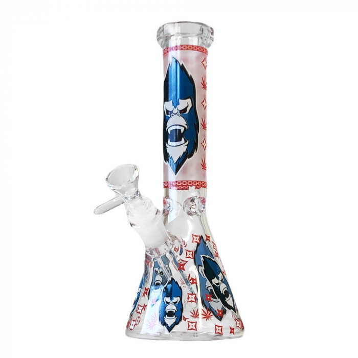 Bong sticla, Black Sheep, Glow Dark Red Gorilla, Triple Glass, 25cm [1]