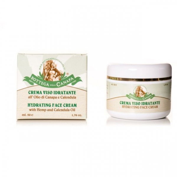 Crema de fata hidratanta cu ulei de canepa si calendula, Organic, 50ml [1]