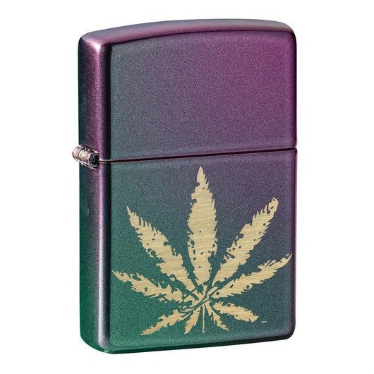 Bricheta originala Zippo, Cannabis Design Iridescent Engraved [1]