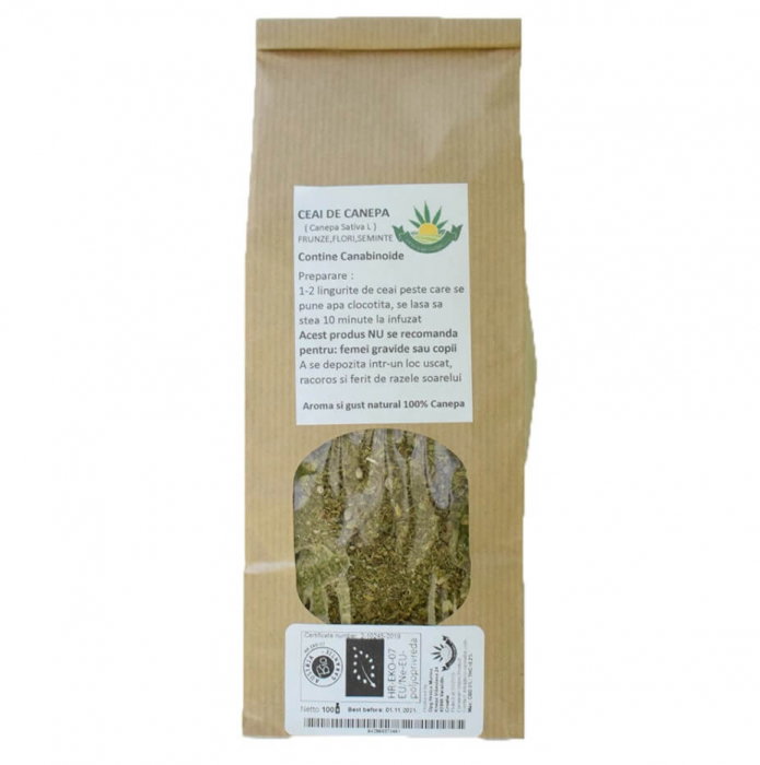 Ceai de Canepa CBD 3%, ECO, 100gr [2]
