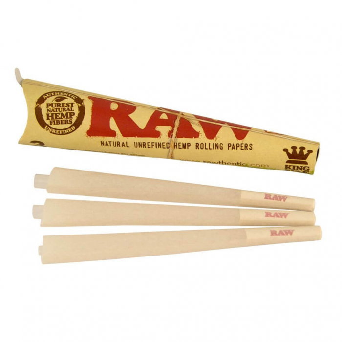 Conuri din canepa pre-rulate RAW, King Size Organic x3 [1]