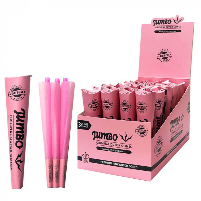 Conuri pre-rulate Jumbo, King Size, Roz x3 [2]
