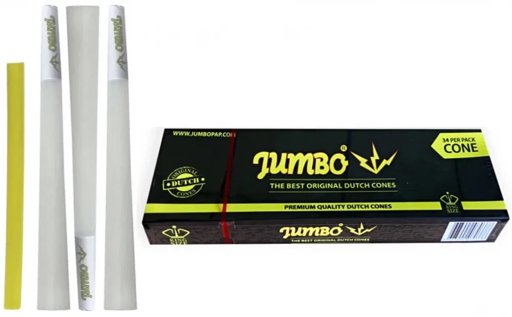 Conuri pre-rulate Jumbo, King Size, Verde x34 [1]