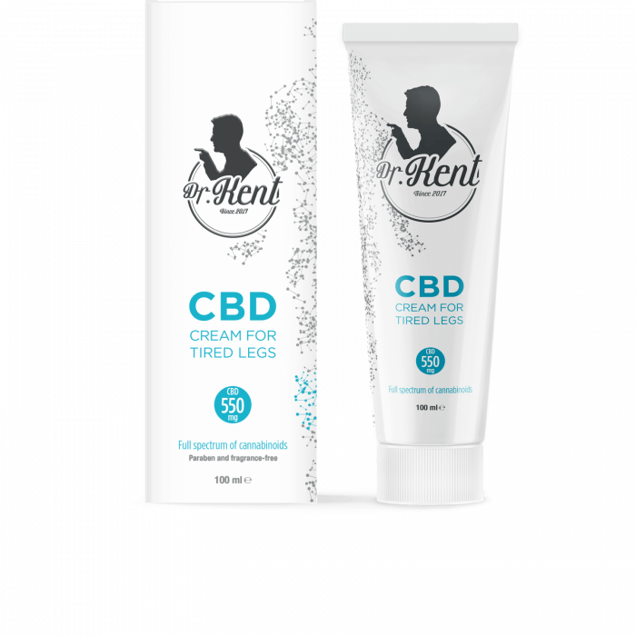 Crema CBD pentru Picioare, Full Spectrum, Dr. Kent, PharmaHemp, 550mg, 100ml [1]