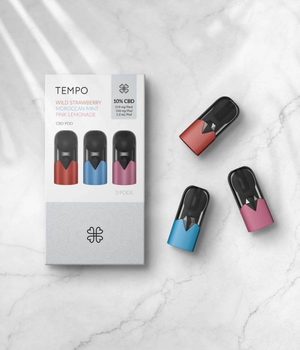 E-Lichid CBD 10%, Tempo, Classic Pods x3 [2]