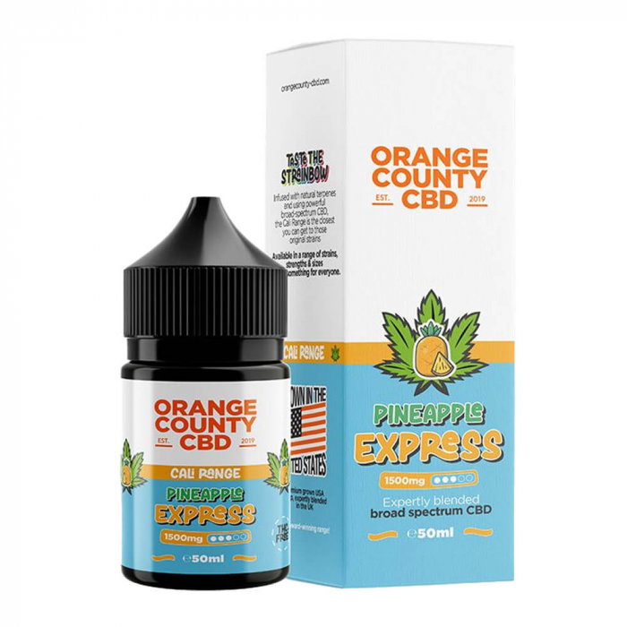 E-Lichid CBD 3%, Orange County CBD Cali E-Liquid Pineapple Express, 1500mg, 50ml [1]