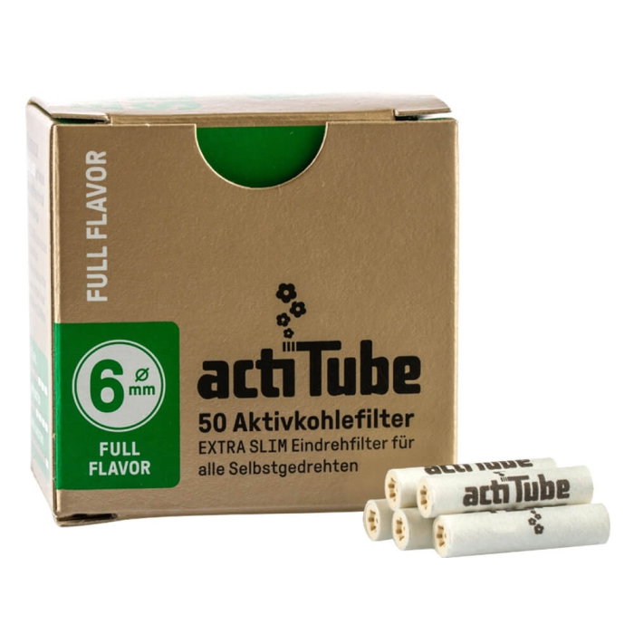 Filtre carbon actiTube, Slim Gold, 6mm, 50 buc [1]