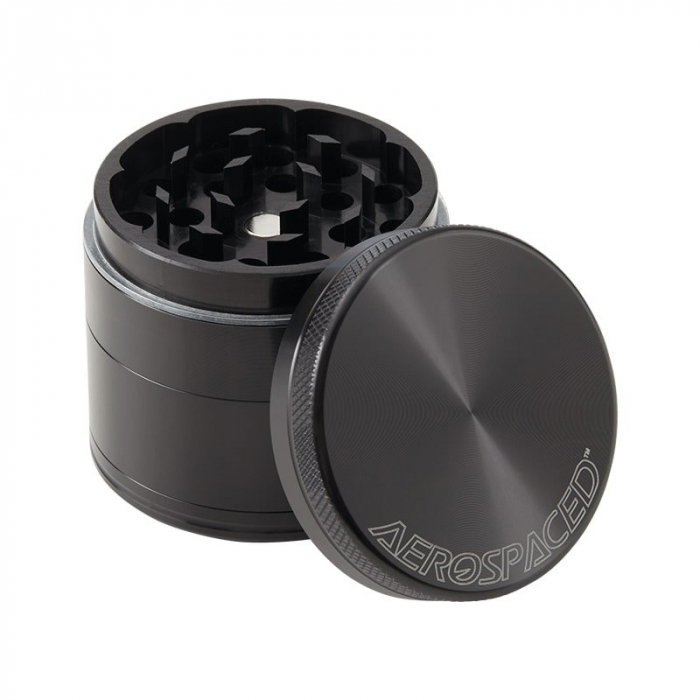Grinder metalic Aerospaced by Higher Standards, Gun Black, 4 parti, Ø50mm [1]