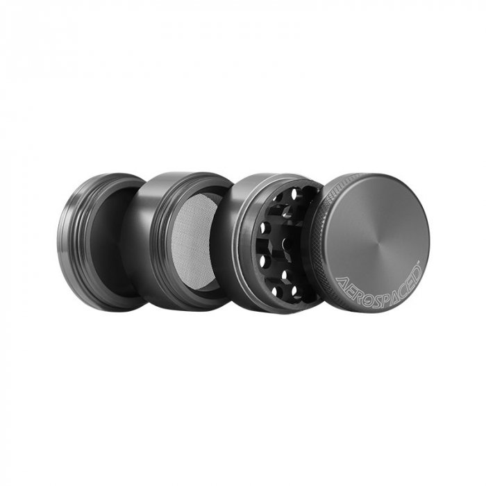 Grinder metalic Aerospaced by Higher Standards, Gun Black, 4 parti, Ø40mm [2]