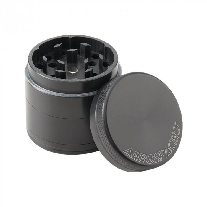 Grinder metalic Aerospaced by Higher Standards, Gun Black, 4 parti, Ø40mm [1]