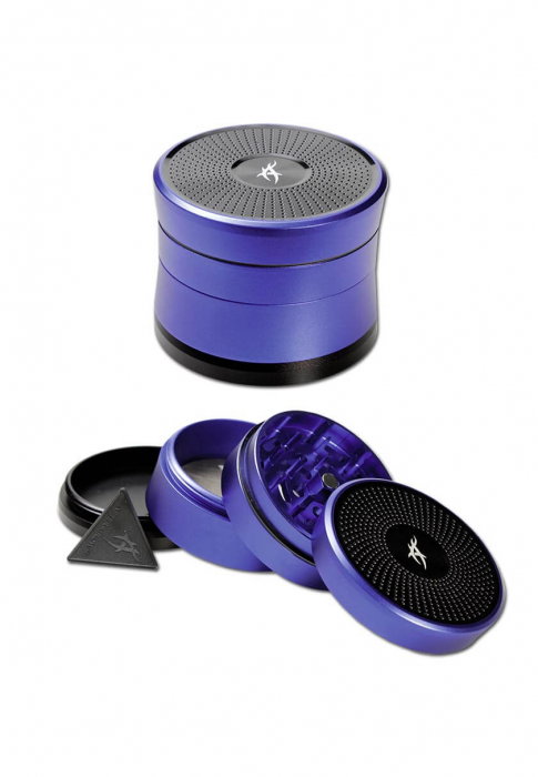 Grinder metalic After Grow Solinder, Albastru, 4 parti, Ø62mm [1]