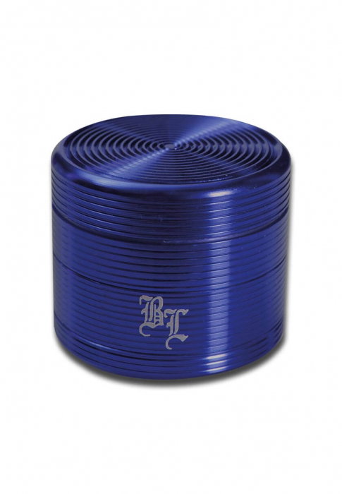 Grinder metalic Black Leaf, Groove, 4 Parti, Albastru, Ø40mm [1]