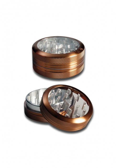Grinder metalic 'Black Leaf' Premium Window, 2 Parti, Ø52mm [1]