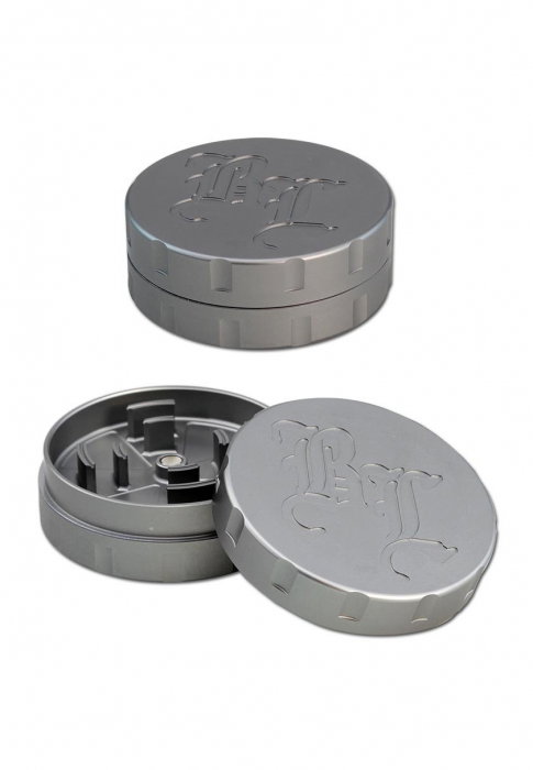 Grinder metalic 'Black Leaf' Startrails, 2 Parti, Argintiu, Ø62mm [1]