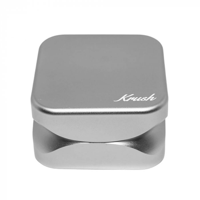 Grinder metalic Krush Kube 2.0, Steel Grey, 2 Parti, Ø55mm [3]