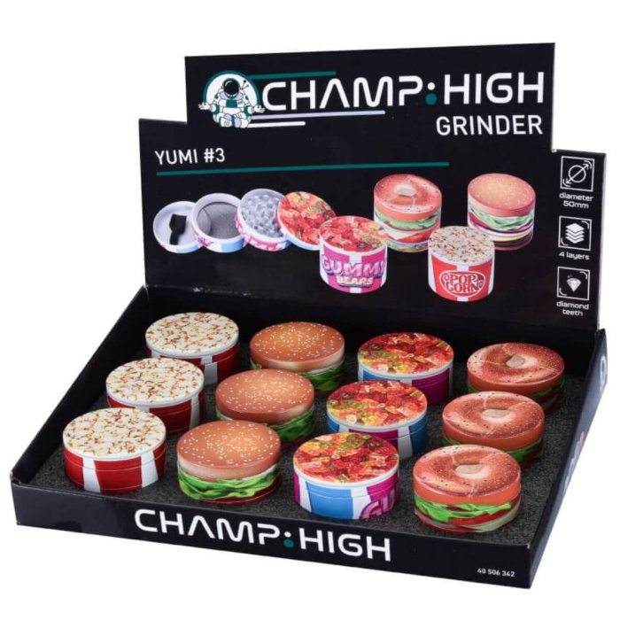 Grinder metalic, Champ-High, Yumi, 4 Parti, Ø50mm [1]