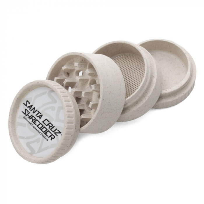 Grinder 'Santa Cruz' din Canepa, Alb, 4 Parti, Ø55mm [1]