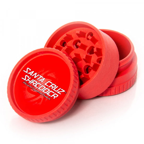 Grinder 'Santa Cruz' din Canepa, Rosu, 3 Parti, Ø55mm [2]
