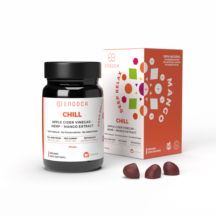 Jeleuri CBD, Endoca, CHILL, Mango, 1200mg [2]