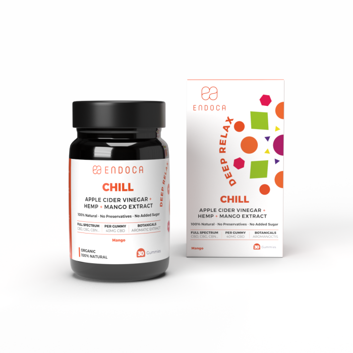 Jeleuri CBD, Endoca, CHILL, Mango, 1200mg [1]