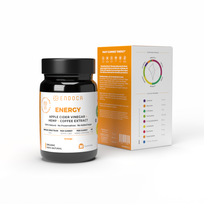 Jeleuri CBD, Endoca, ENERGY, Portocale, 1800mg [4]