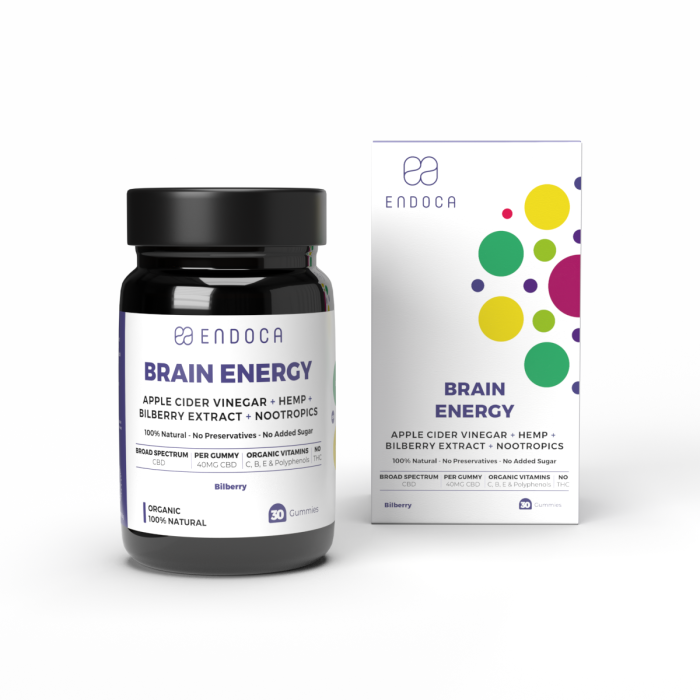 Jeleuri CBD, Endoca, BRAIN ENERGY, Bilbery, 1200mg [1]