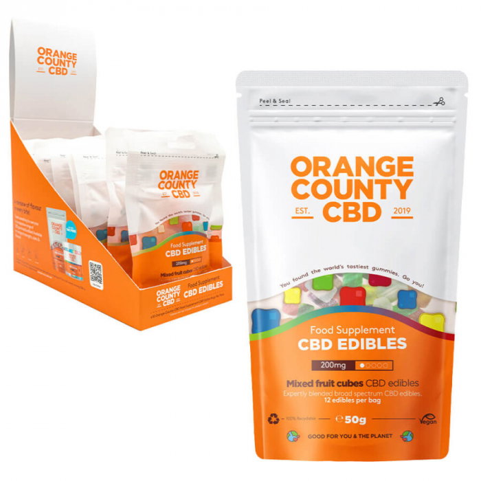 Jeleuri CBD, Orange County CBD, Cuburi , 200mg [1]