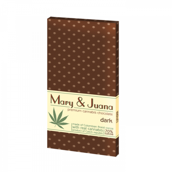 Ciocolata premium 'Euphoria' Mary & Juana Dark, 95gr [1]