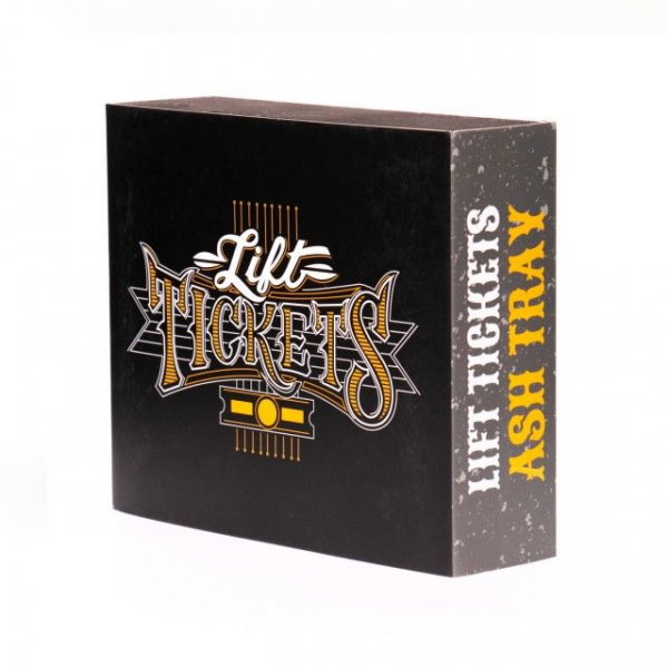 Scrumiera 'Lift Tickets' Custom de Sticla [2]