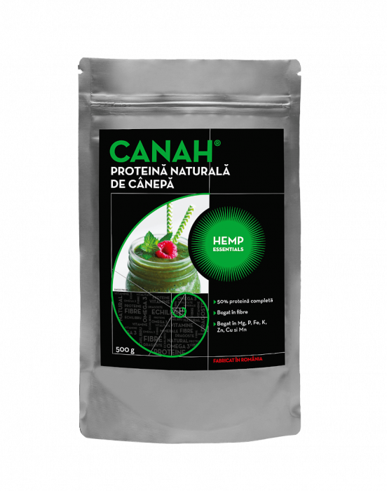 Pudra proteica de canepa, CANAH, 500g [1]