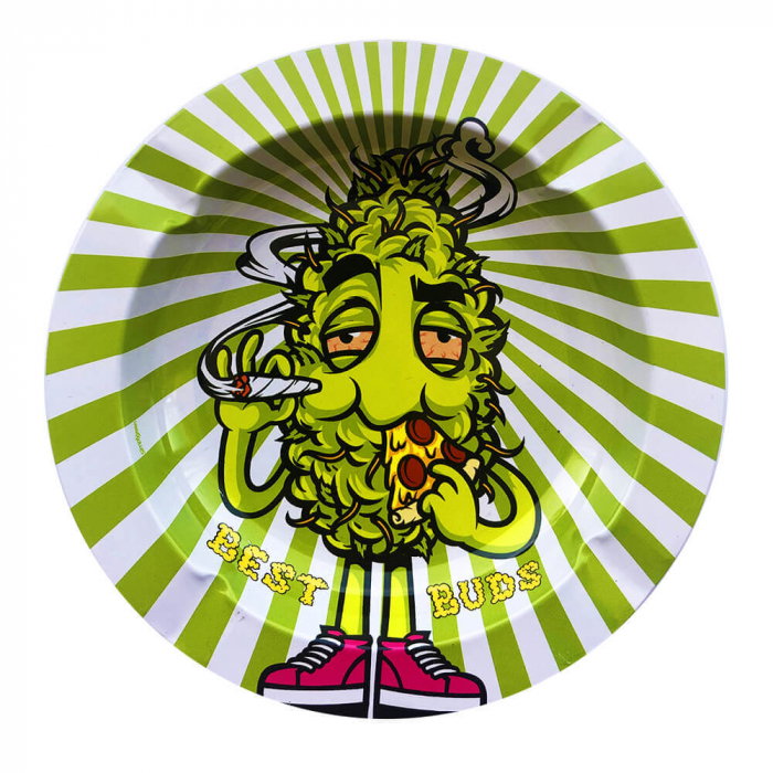 Scrumiera Best Buds, High Pizza, Metal [1]