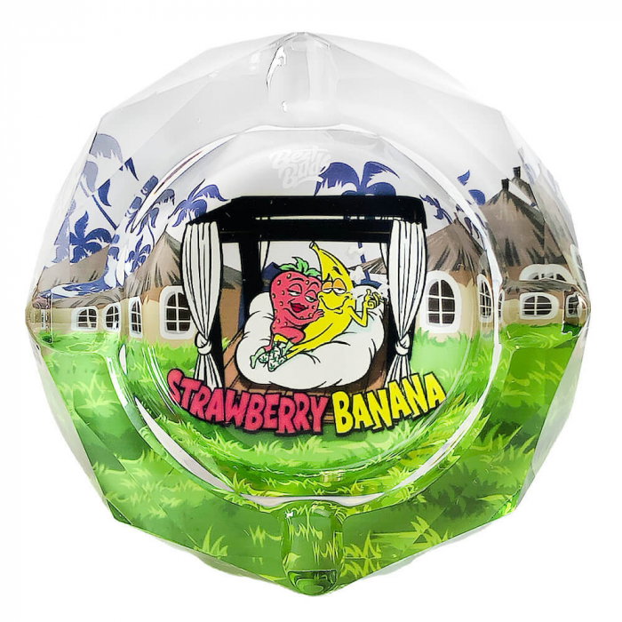 Scrumiera Best Buds, Sticla, Strawberry Banana [2]