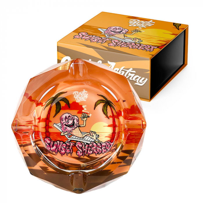 Scrumiera Best Buds, Sticla, Sunset Sherbet [1]