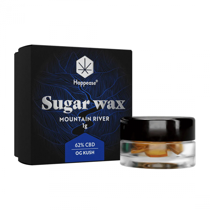 Sugar Wax CBD + terpeni, 62%, 1gr, HAPPEASE, OG Kush [1]
