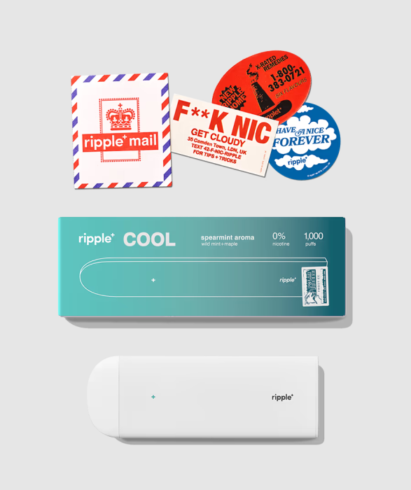 Tigara electronica, Ripple+, COOL, Spearmint, fara nicotina, 1000 pufuri [7]