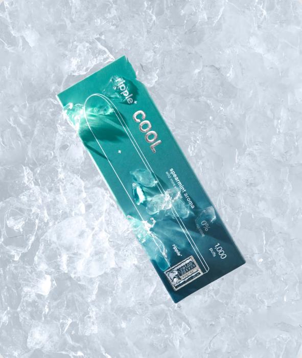 Tigara electronica, Ripple+, COOL, Spearmint, fara nicotina, 1000 pufuri [6]